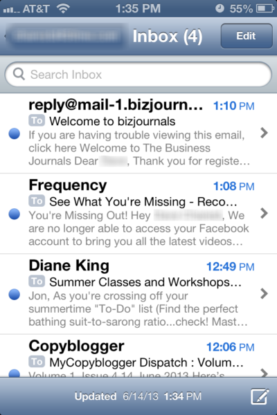 Mobile Inbox 2