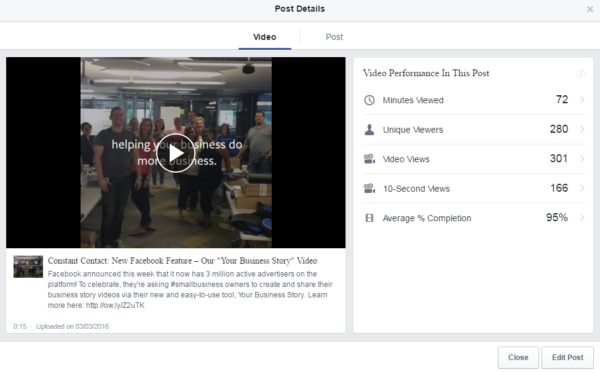 facebook insights video metrics