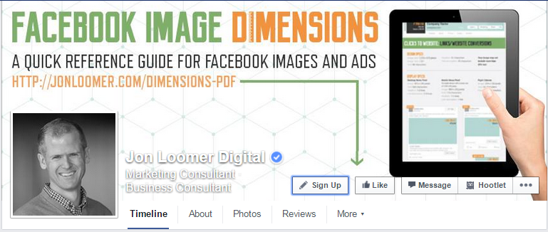 facebook cover photo promoting email