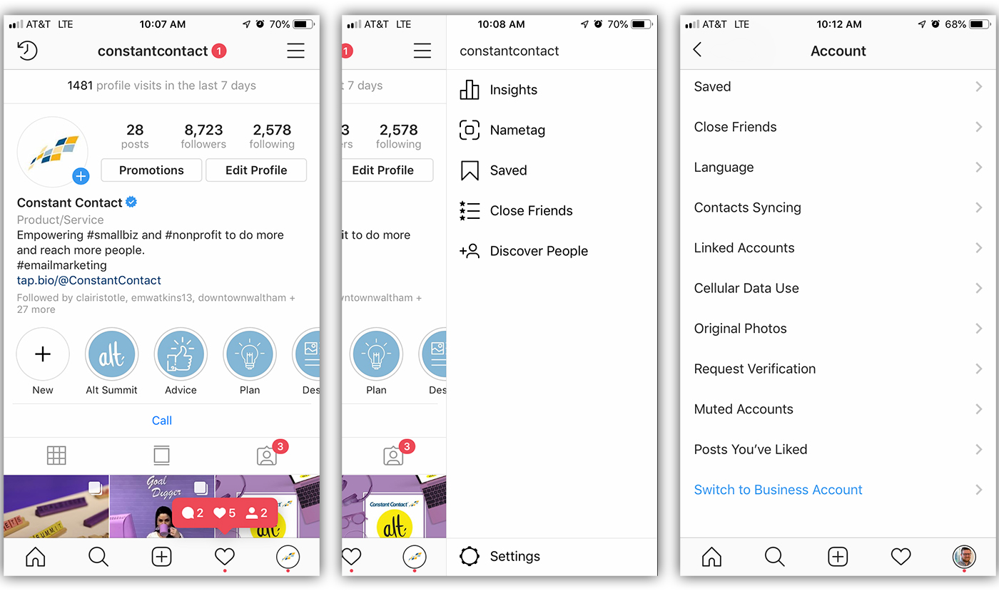 Why You Should Switch To An Instagram For Business Account Constant Contact