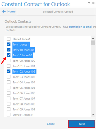 Constant Contact for Outlook Integration