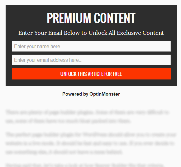 Grow your email list with WordPress -- exclusive content