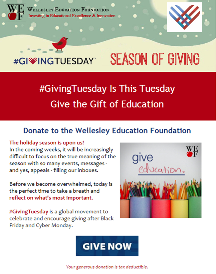 Giving Tuesday email template