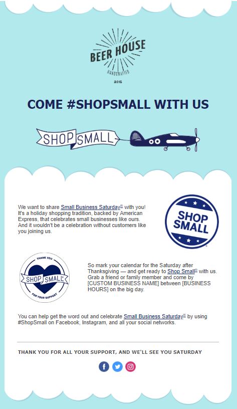 Small Business Saturday Card