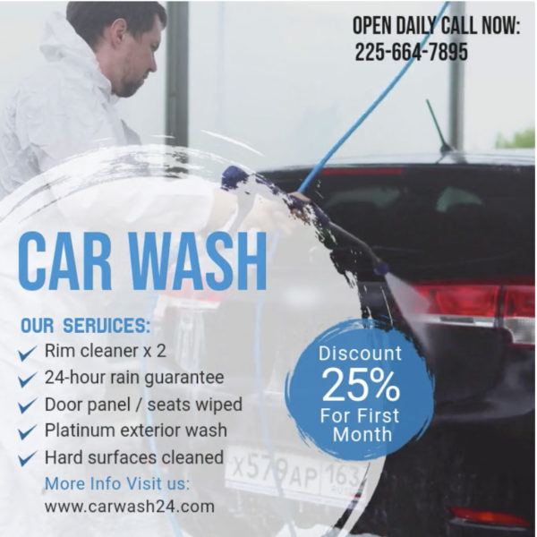  automobile wash indication concepts