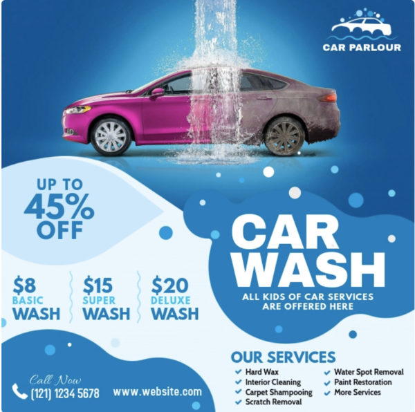  cars and truck wash indication concepts