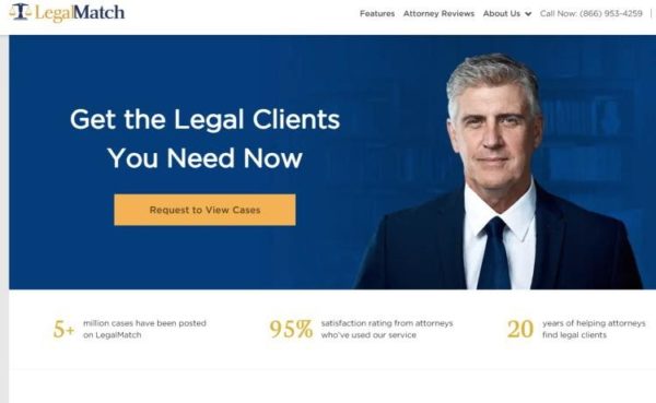 Lawyer Directories - list of 20 directories - "LegalMatch" homepage