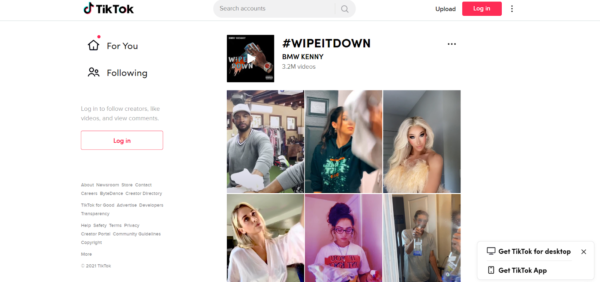 TikTok for Artists - #Wipeitdown challenge videoa