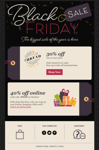 Black Friday sale template